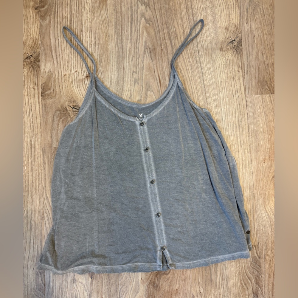 American Eagle Outfitters Gray Tank Top